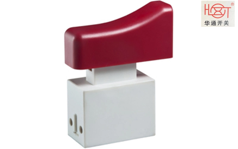 Double-Pole Double Break Boarding-Tilting Contact Self-Lock Push Button Switch