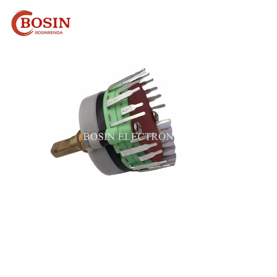 0.5A 125V AC 2/3/4/6/12 メタル PCB ロータリー スイッチ