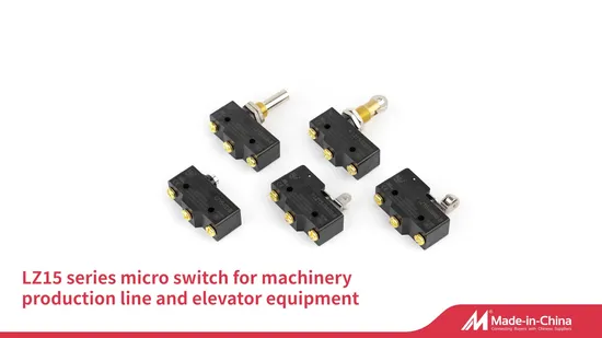 Lema ショート ヒンジ メタル ローラー レバー CE 承認マイクロスイッチ Lz15-Gw22m-B