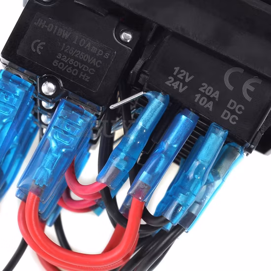 新到着 4 ピン端子 30A 12VDC uesd スイッチジャンパー交換機能ロッカースイッチ Kcd2-7-203